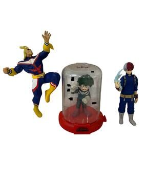 My Hero Academia Izuku Midoriya, Todoroki Shoto, And All Might Action Figures